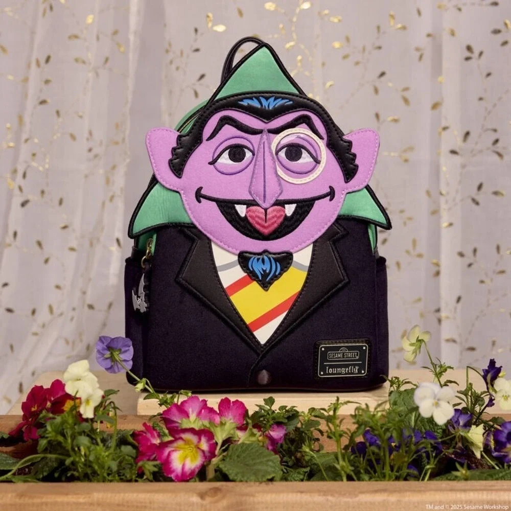 Loungefly‎ Sesame Street Count Von Count Cosplay Mini Backpack Exclusive